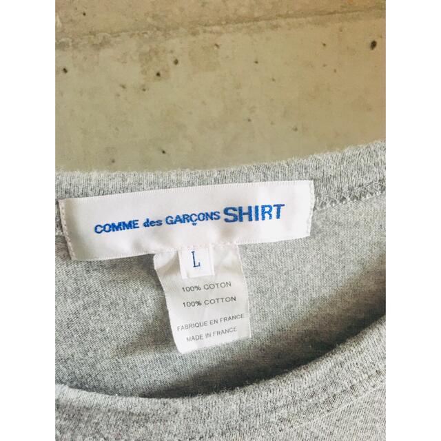 【★良品★希少★メンズL】コムデギャルソンシャツ ドッキング 9部袖 Tシャツ