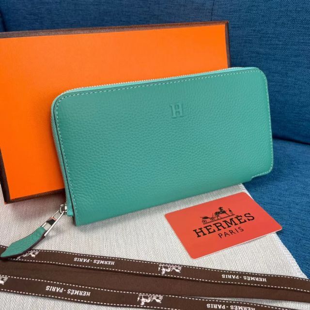 大人気カラー❣️早い者勝ち✨エルメス 長財布 アザップ シルクイン