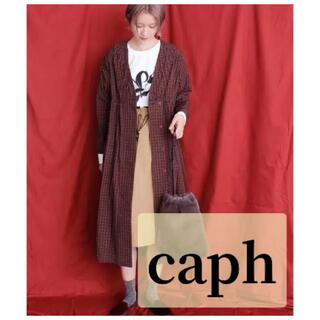 カーフ(CAPH)の【連休セール】caph カーフ　チェック　ワンピース　シャツ(ロングワンピース/マキシワンピース)