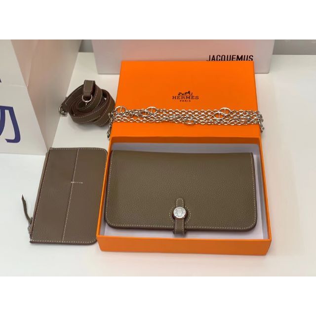 無料配達 Hermes Hermes エトープ Gm ドゴンデュオ 財布 Www Elo Net Br