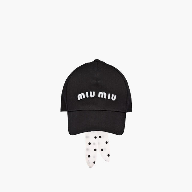 miumiu コットン ベースボールキャップ-