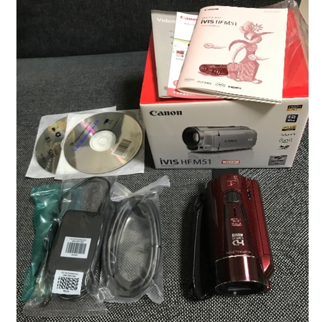 Canon(キヤノン)のCanon キヤノン iVIS HF M51 HDビデオカメラ スマホ/家電/カメラのカメラ(ビデオカメラ)の商品写真