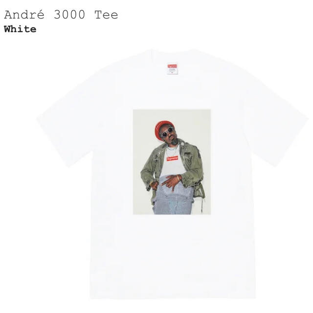 Supreme(シュプリーム)の込み 新品未使用 XL WHITE Andre 3000 Tee メンズのトップス(Tシャツ/カットソー(半袖/袖なし))の商品写真