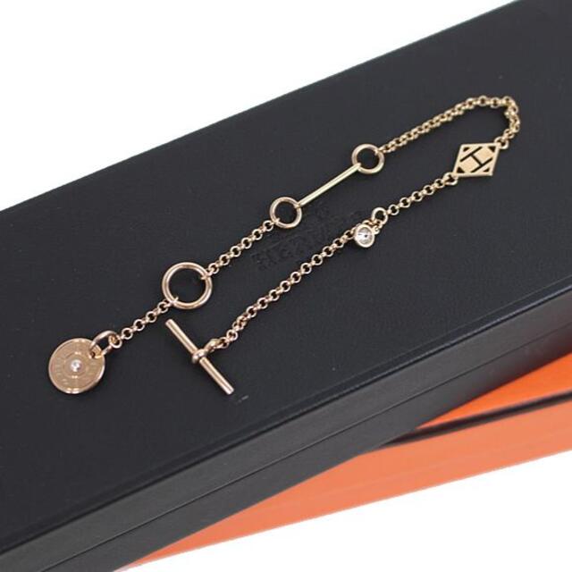 HERMES - エルメス HERMES ブレスレット ガンバード H ロゴ 1ポイント ダイヤモ