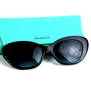 ティファニー(Tiffany & Co.)のティファニー　サングラス　ブラック×シルバー　新品同様　黒　美品　q79 【中古(サングラス/メガネ)