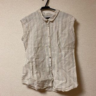 Vicente 麻　シャツ　ベスト　ブラウス　ヴィセンテ(Tシャツ(半袖/袖なし))