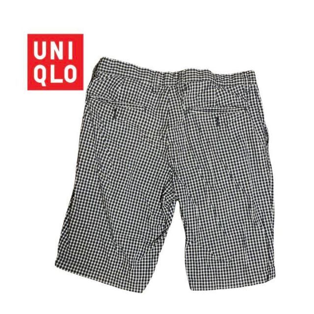 Uniqlo Uniqlo ユニクロ ハーフパンツ チェック柄 ネイビー 夏 メンズ 半ズボンの通販 By Aiu Eo ユニクロならラクマ