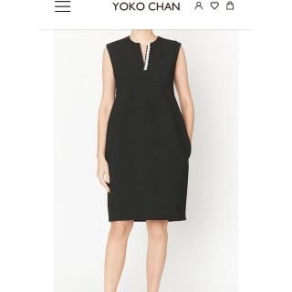 専用〈新品2021SS〉YOKO CHAN ワンピース 希少42サイズ(ひざ丈ワンピース)