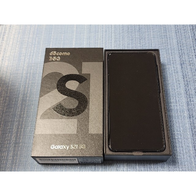 Galaxy(ギャラクシー)のGalaxy S21 5G SC-51B 黒　ドコモ スマホ/家電/カメラのスマートフォン/携帯電話(スマートフォン本体)の商品写真