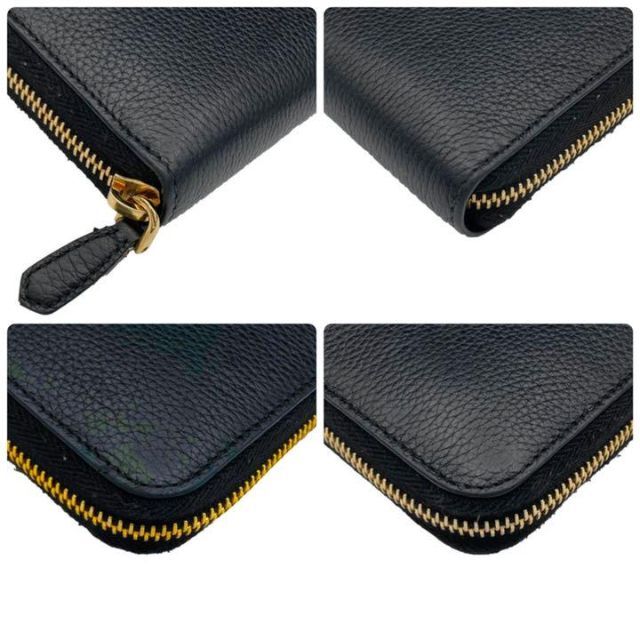 PRADA(プラダ)のプラダ 1ML506 ラウンドファスナー 長財布 ブラック レディースのファッション小物(財布)の商品写真