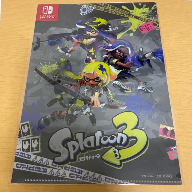 Nintendo Switch(ニンテンドースイッチ)のスプラトゥーン3 クリアファイル エンタメ/ホビーのアニメグッズ(クリアファイル)の商品写真