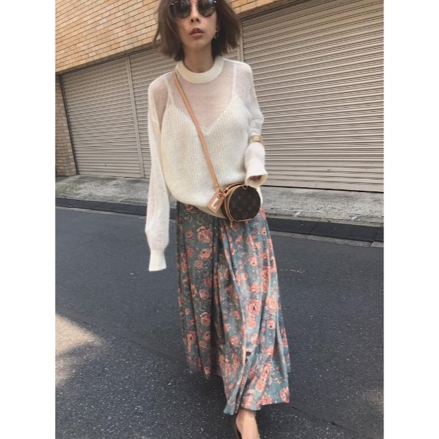 AMERI BUSTIER PATTERN KNIT SET　田中みな実着用