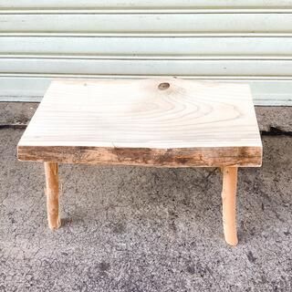 天然ホウの木　華台　椅子　サイドテーブル コーヒーテーブル　台　椅子　ベンチ(コーヒーテーブル/サイドテーブル)