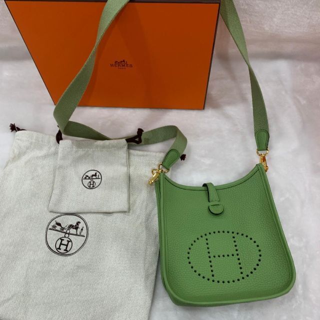 お気にいる Hermes - エルメス♡アップルグリーンエブリンTPMゴールド金具 ショルダーバッグ