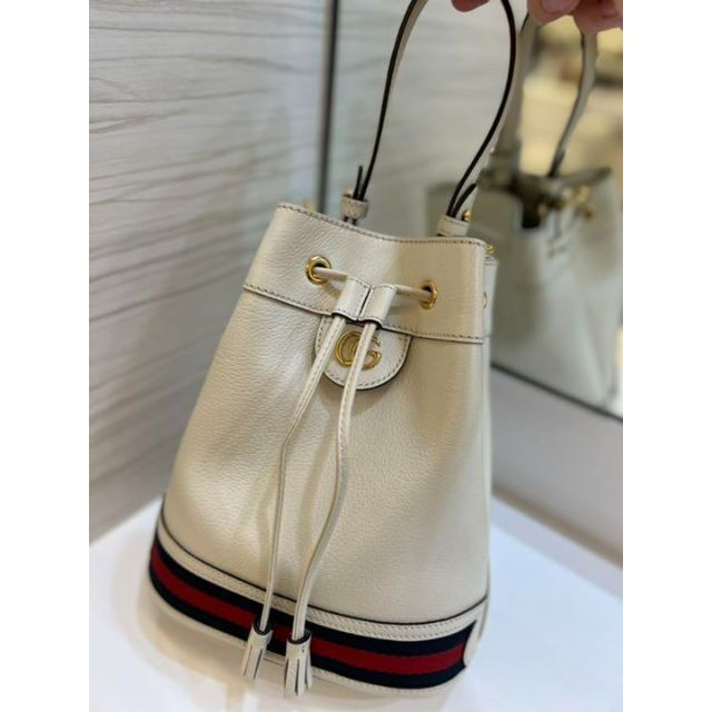 通販価格Gucci - gucci オフィディア スモール バケットバッグ 白 美品 ...