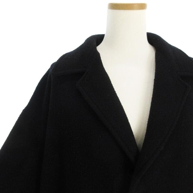 Y's(ワイズ)のワイズ 21AW WOOL MOSSER コート ロング丈 長袖 ウール 黒 4 レディースのジャケット/アウター(その他)の商品写真