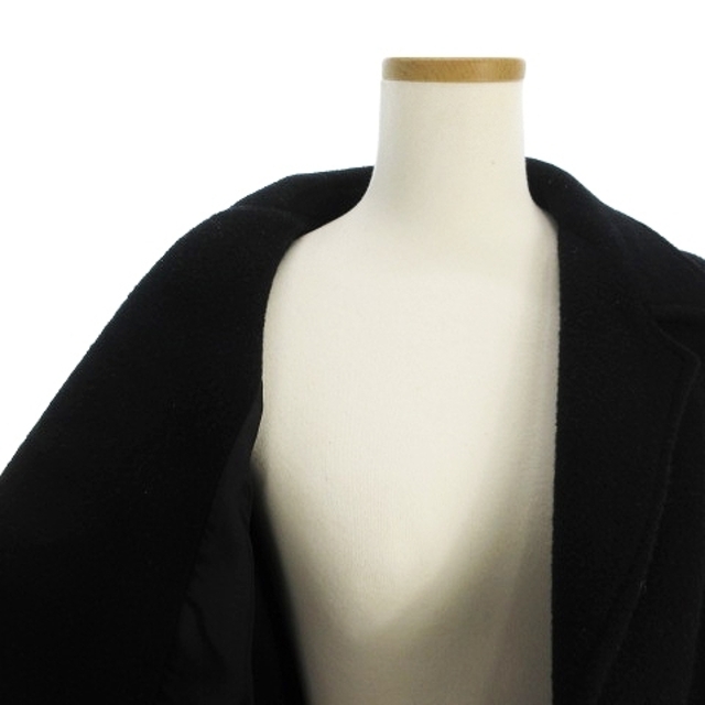 Y's(ワイズ)のワイズ 21AW WOOL MOSSER コート ロング丈 長袖 ウール 黒 4 レディースのジャケット/アウター(その他)の商品写真