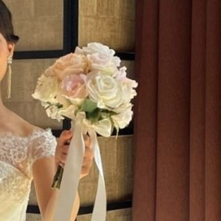 結婚式　ウェディング　ブーケ　ブートニア　アーティフィシャルフラワー(ブーケ)