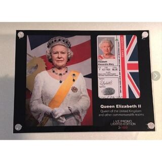 エリザベス女王　イギリス王室　IDカード　フレーム4枚セット
