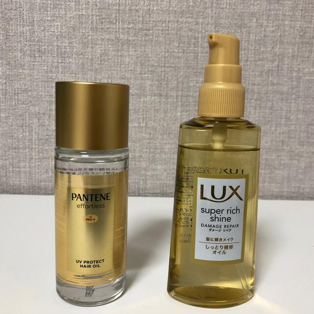 LUX(ラックス)のLUX super rich shine、パンテーン UVカット ヘアオイル コスメ/美容のヘアケア/スタイリング(トリートメント)の商品写真