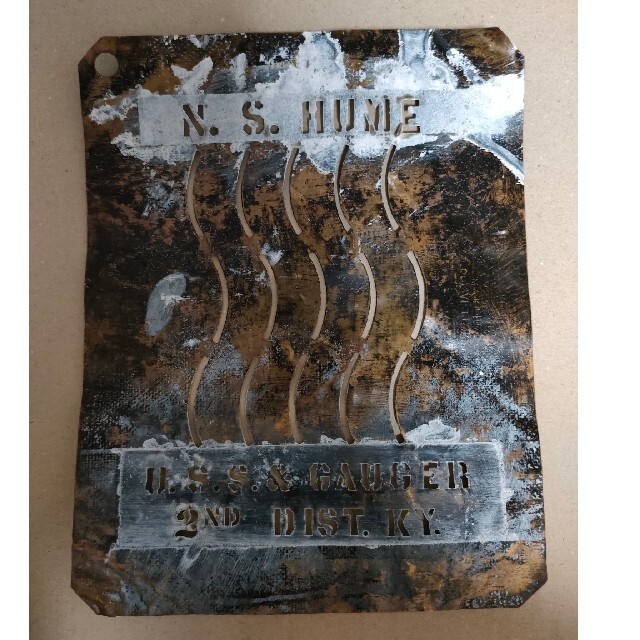 WWII ステンシルプレート USS USN stencil plate エンタメ/ホビーのミリタリー(個人装備)の商品写真