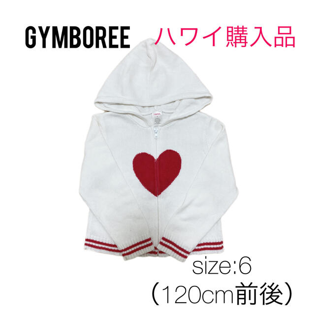 GYMBOREE(ジンボリー)の【ハワイで購入】ニットパーカー　120cm 女の子 キッズ/ベビー/マタニティのキッズ服女の子用(90cm~)(Tシャツ/カットソー)の商品写真