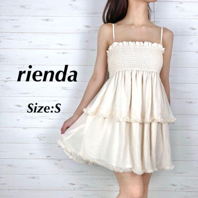 リエンダ rienda ワンピース ミニワンピース 黒 ブラック Mサイズ 通販