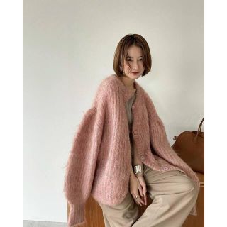 クラネ(CLANE)のCLANE COLOR MOHAIR SHAGGY CARDIGAN(カーディガン)