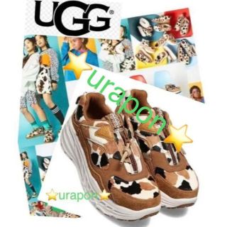 アグ(UGG)の③未使用・展示品✨23cm✨UGG✨CA805 ZIP✨Cow Print✨厚底(スニーカー)