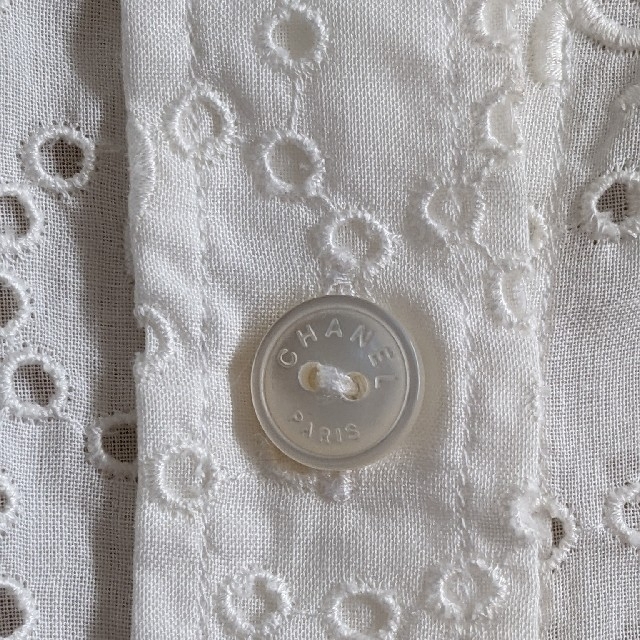 ♪CHANEL♪激レア♪CCマーク&カメリア柄レース♪ブラウス