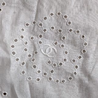 ♪CHANEL♪激レア♪CCマーク&カメリア柄レース♪ブラウス