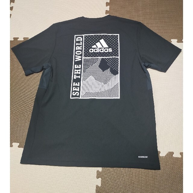 adidas(アディダス)の☆ATS-901 アディダス バックプリント 半袖Tシャツ 黒 O メンズのトップス(Tシャツ/カットソー(半袖/袖なし))の商品写真