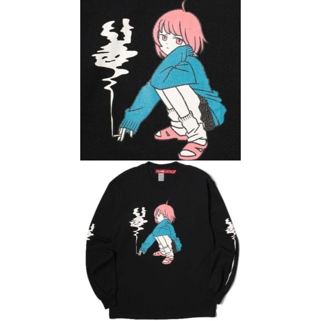 CUNE - 新品 cune キューン 袖に煙うさぎ タバコ ガール ロング CUNE - 新品 cune キューン 袖に煙うさぎ タバコ ガール ロング
