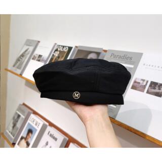 ベレー帽  帽子　ファション　　大人気　レディース　可愛い　韓国風  黒(ハンチング/ベレー帽)