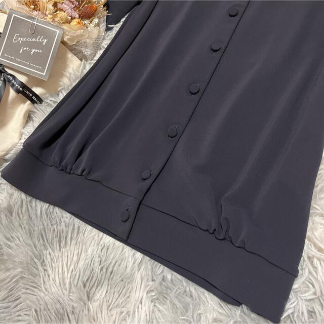 FOXEY - ♡美品 フォクシーニューヨーク♡ 襟付きブラウス ネイビー