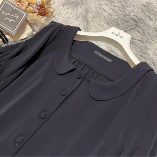 FOXEY - ♡美品 フォクシーニューヨーク♡ 襟付きブラウス ネイビー