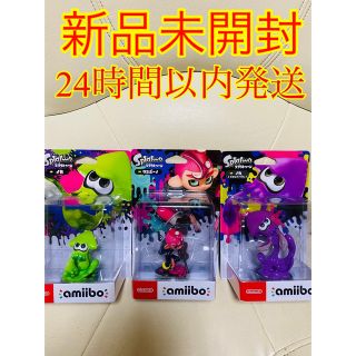 ニンテンドウ(任天堂)のスプラトゥーン　amiibo タコボーイ　イカ　イカ(ネオンパープル)  (ゲームキャラクター)