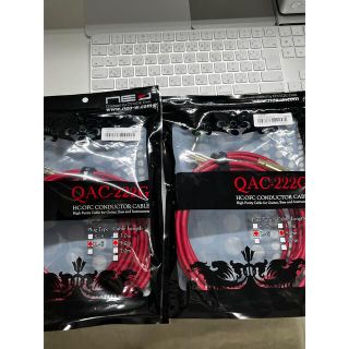 OYAIDE QAC-222G LS/5.0 2本セット シールド　ほぼ新品(シールド/ケーブル)