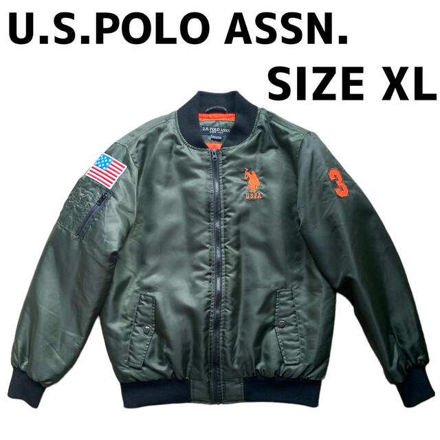 POLO RALPH LAUREN(ポロラルフローレン)のU.S.Polo ASSN ユーエスポロ MA-1 ブルゾン ジャンパー XL メンズのジャケット/アウター(フライトジャケット)の商品写真