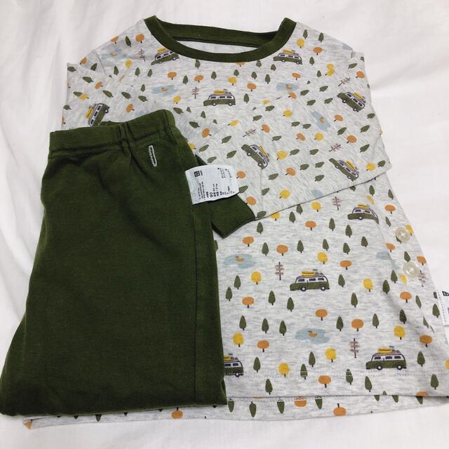 UNIQLO(ユニクロ)のユニクロ　長袖パジャマ90 キッズ/ベビー/マタニティのキッズ服男の子用(90cm~)(パジャマ)の商品写真