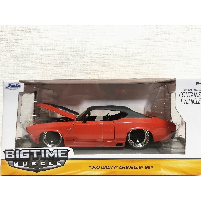 新品 BIGTIME 69 CHEVY CHEVELLE SS ミニカー