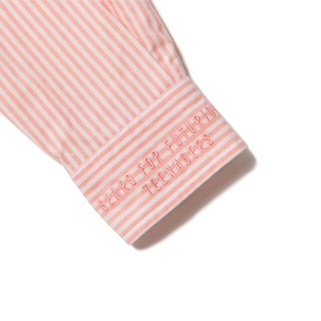 HUMAN MADE(ヒューマンメイド)の★新品★HUMAN MADE STRIPED BD SHIRT PINK 2XL メンズのトップス(シャツ)の商品写真