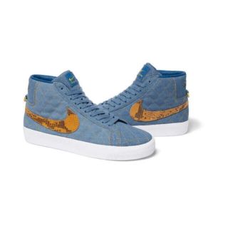 シュプリーム(Supreme)のNike SB blazer mid blue Denim 25 US7(スニーカー)