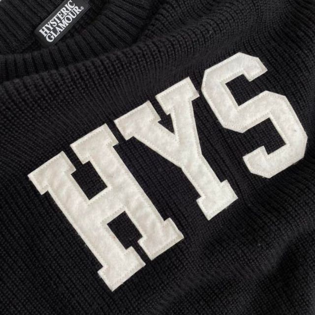 HYSTERIC GLAMOUR - 『HYSTERIC GLAMOUR』HYS アップリケ ニット セーターの通販 by かいじゅうショップ