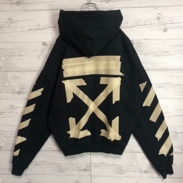 OFF-WHITE クロスアロー 入手困難 両面ロゴ パーカー-