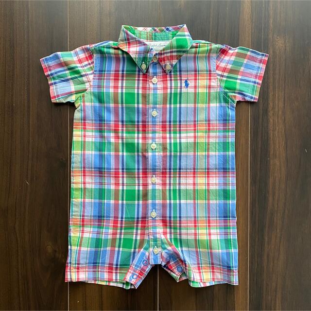 Ralph Lauren(ラルフローレン)のラルフローレン ロンパース　チェック　6M キッズ/ベビー/マタニティのベビー服(~85cm)(ロンパース)の商品写真