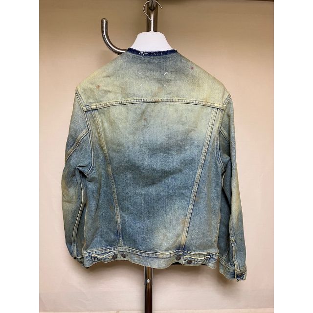 新品 46 22ss マルジェラ デニムノーカラージャケット 3535 ceratinxd.com