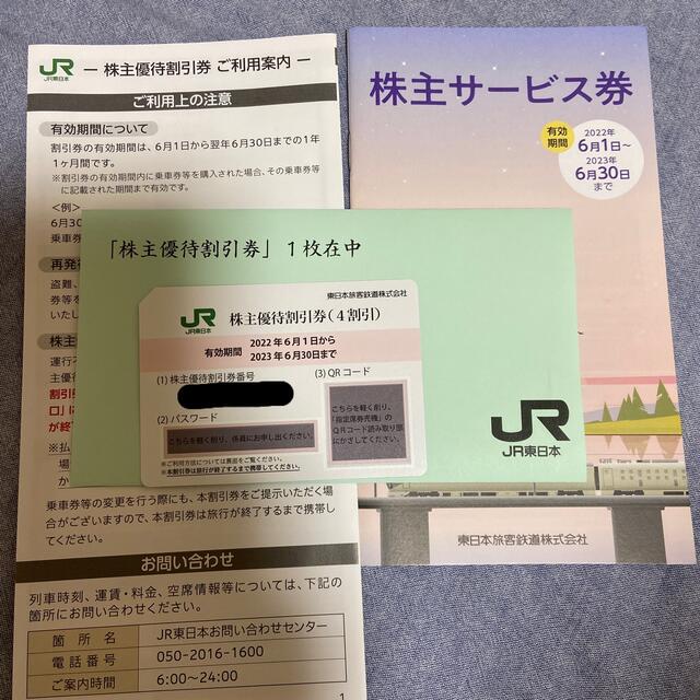 JR東日本　株主優待割引券、サービス券 チケットの優待券/割引券(その他)の商品写真