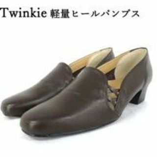 Twinkie 軽量サイドクロスヒールパンプス 26.0(4E) 6580円相当(ハイヒール/パンプス)