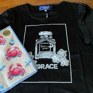 エムズグレイシー Tシャツ(レディース/半袖)の通販 100点以上 | M'S 正規品! エムズグレイシー Tシャツ 40 夏 黒 刺繍 リボン ドールモチーフ DMW Tシャツ/カットソー(半袖/袖なし)